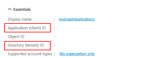 Overview page Essentials section